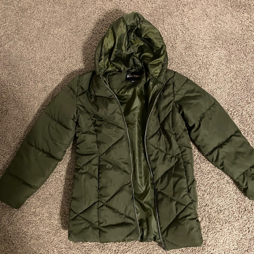 Big Chill Olive Green Winter Coat
